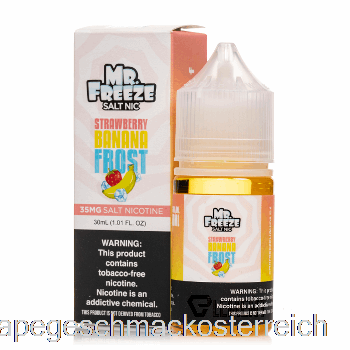 Erdbeer-Bananen-Frost – Mr. Freeze Salts – 30 Ml, 35 Mg Vape-Geschmack